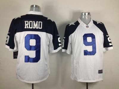 Jerseys Factory Cheap Nike Cowboys #9 Tony Romo White Thanksgivi