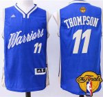 Jerseys Factory Cheap Warriors #11 Klay Thompson Blue 2015-2016