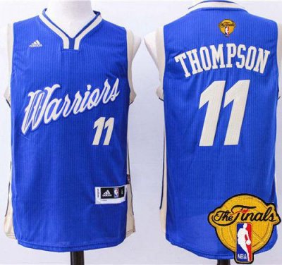 Jerseys Factory Cheap Warriors #11 Klay Thompson Blue 2015-2016