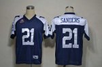 Jerseys Factory Cheap Cowboys #21 Deion Sanders Blue Thanksgivin