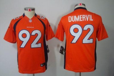 Jerseys Factory Cheap Nike Broncos #92 Elvis Dumervil Orange Tea