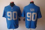 Jerseys Factory Cheap Nike Lions #90 Ndamukong Suh Blue Alternat