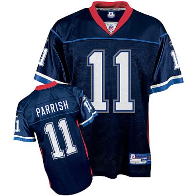 Jerseys Factory Cheap Bills #11 Roscoe Parrish Dark Blue Stitche