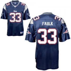 Jerseys Factory Cheap Patriots #33 Kevin Faulk Blue Stitched NFL