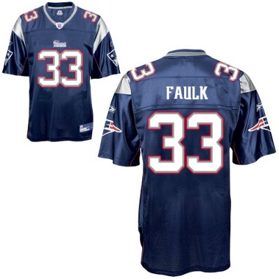 Jerseys Factory Cheap Patriots #33 Kevin Faulk Blue Stitched NFL