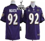 Jerseys Factory Cheap Nike Ravens #92 Haloti Ngata Purple Team C