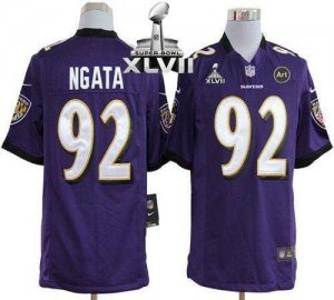 Jerseys Factory Cheap Nike Ravens #92 Haloti Ngata Purple Team C