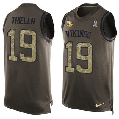 Jerseys Factory Cheap Nike Vikings #19 Adam Thielen Green Men's