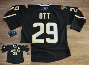 Jerseys Factory Cheap Stars #29 Steve OTT Embroidered Black Thro