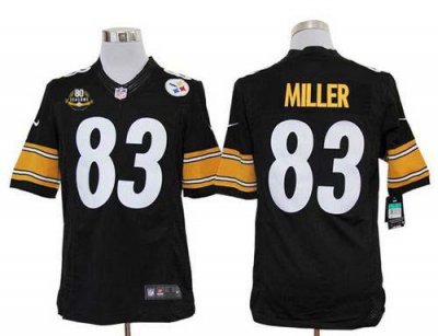 Jerseys Factory Cheap Nike Steelers #83 Heath Miller Black Team