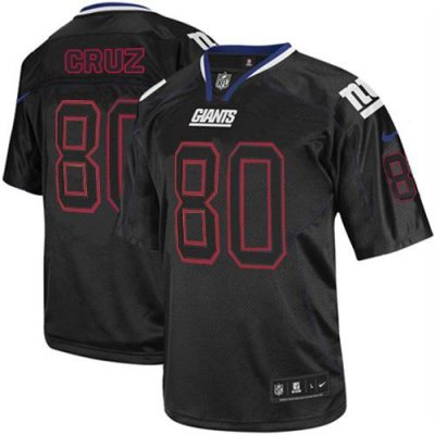Jerseys Factory Cheap Nike Giants #80 Victor Cruz Lights Out Bla