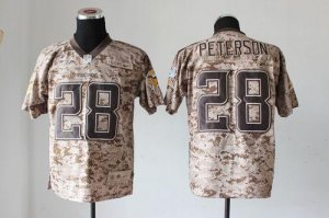 Jerseys Factory Cheap Nike Vikings #28 Adrian Peterson Camo Men'