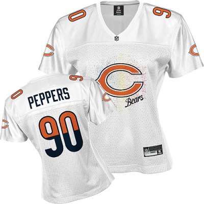 Jerseys Factory Cheap Bears #90 Julius Peppers White 2011 Women'