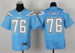 Jerseys Factory Cheap Nike Chargers #76 D.J. Fluker Electric Blu