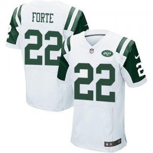 Jerseys Factory Cheap Nike Jets #22 Matt Forte White Men's Stitc