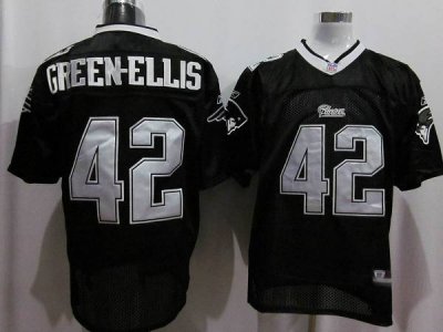 Jerseys Factory Cheap Patriots #42 Green-Ellis Black Shadow Stit