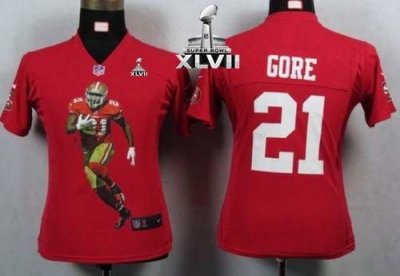 Jerseys Factory Cheap Nike 49ers #21 Frank Gore Red Team Color S