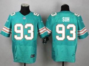 Jerseys Factory Cheap Nike Dolphins #93 Ndamukong Suh Aqua Green