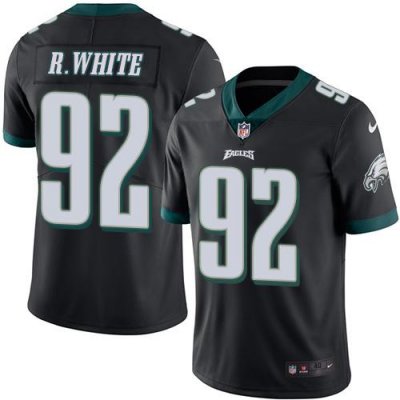 Jerseys Factory Cheap Nike Eagles #92 Reggie White Black Men's S