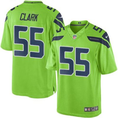 Jerseys Factory Cheap Nike Seahawks #55 Frank Clark Green Men's