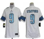 Jerseys Factory Cheap Nike Lions #9 Matthew Stafford White Men's