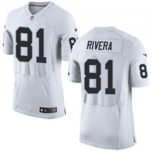 Jerseys Factory Cheap Nike Raiders #81 Mychal Rivera White Men's