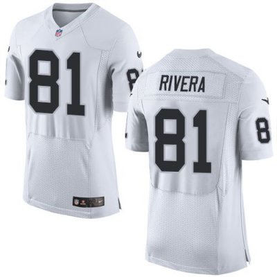 Jerseys Factory Cheap Nike Raiders #81 Mychal Rivera White Men's