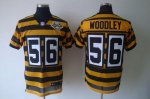 Jerseys Factory Cheap Nike Steelers #56 LaMarr Woodley Yellow/Bl