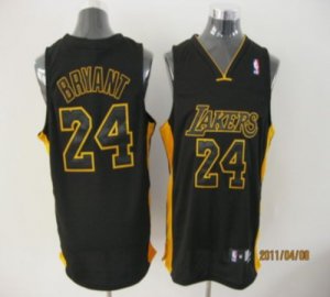 Jerseys Factory Cheap Lakers #24 Kobe Bryant Black With Black NO