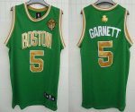 Jerseys Factory Cheap Celtics #5 Kevin Garnett Embroidered Green