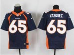 Jerseys Factory Cheap Nike Broncos #65 Louis Vasquez Navy Blue A