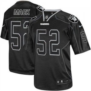 Jerseys Factory Cheap Nike Raiders #52 Khalil Mack Lights Out Bl