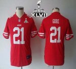 Jerseys Factory Cheap Nike 49ers #21 Frank Gore Red Team Color Y