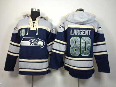 Jerseys Factory Cheap Nike Seahawks #80 Steve Largent Navy Blue