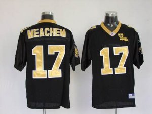 Jerseys Factory Cheap Saints #17 Robert Meachem Black Stitched N