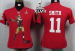 Jerseys Factory Cheap Nike 49ers #11 Alex Smith Red Team Color S