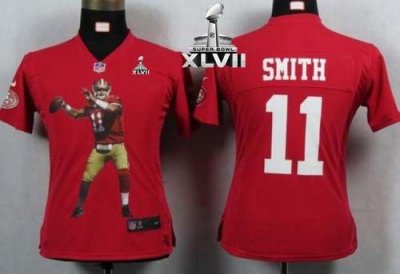 Jerseys Factory Cheap Nike 49ers #11 Alex Smith Red Team Color S
