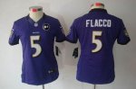 Jerseys Factory Cheap Nike Ravens #5 Joe Flacco Purple Team Colo