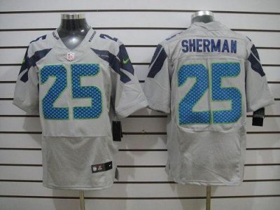Jerseys Factory Cheap Nike Seahawks #25 Richard Sherman Grey Alt