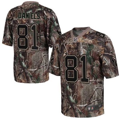 Jerseys Factory Cheap Nike Texans #81 Owen Daniels Camo Men's Em