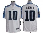 Jerseys Factory Cheap Nike Titans #10 Jake Locker White Men's Em