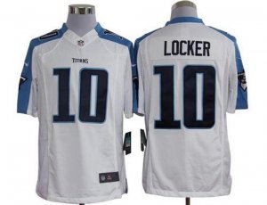 Jerseys Factory Cheap Nike Titans #10 Jake Locker White Men's Em