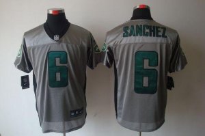 Jerseys Factory Cheap Nike Jets #6 Mark Sanchez Grey Shadow Men'