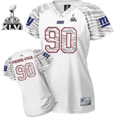 Jerseys Factory Cheap Giants #90 Jason Pierre-Paul White Women's