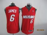Jerseys Factory Cheap Heat #6 LeBron James Revolution 30 Red Sti
