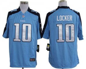 Jerseys Factory Cheap Nike Titans #10 Jake Locker Light Blue Tea