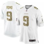 Jerseys Factory Cheap Nike Cowboys #9 Tony Romo White Men's Stit