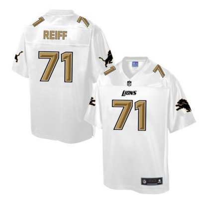 Jerseys Factory Cheap Nike Lions #71 Riley Reiff White Men's NFL