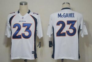 Jerseys Factory Cheap Nike Broncos #23 Willis McGahee White Men'