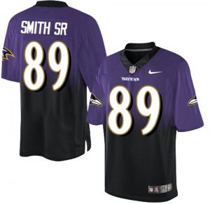 Jerseys Factory Cheap Nike Ravens #89 Steve Smith Sr Purple/Blac